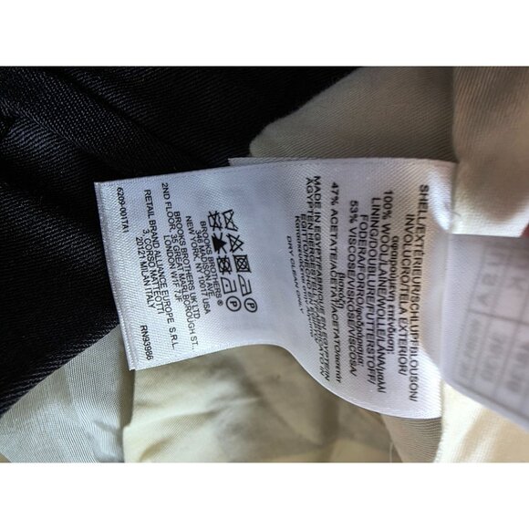 Brooks Brothers 346 Mens Wool Dress Pants 38W/30L Gray Made In Italy - Picture 5 of 9